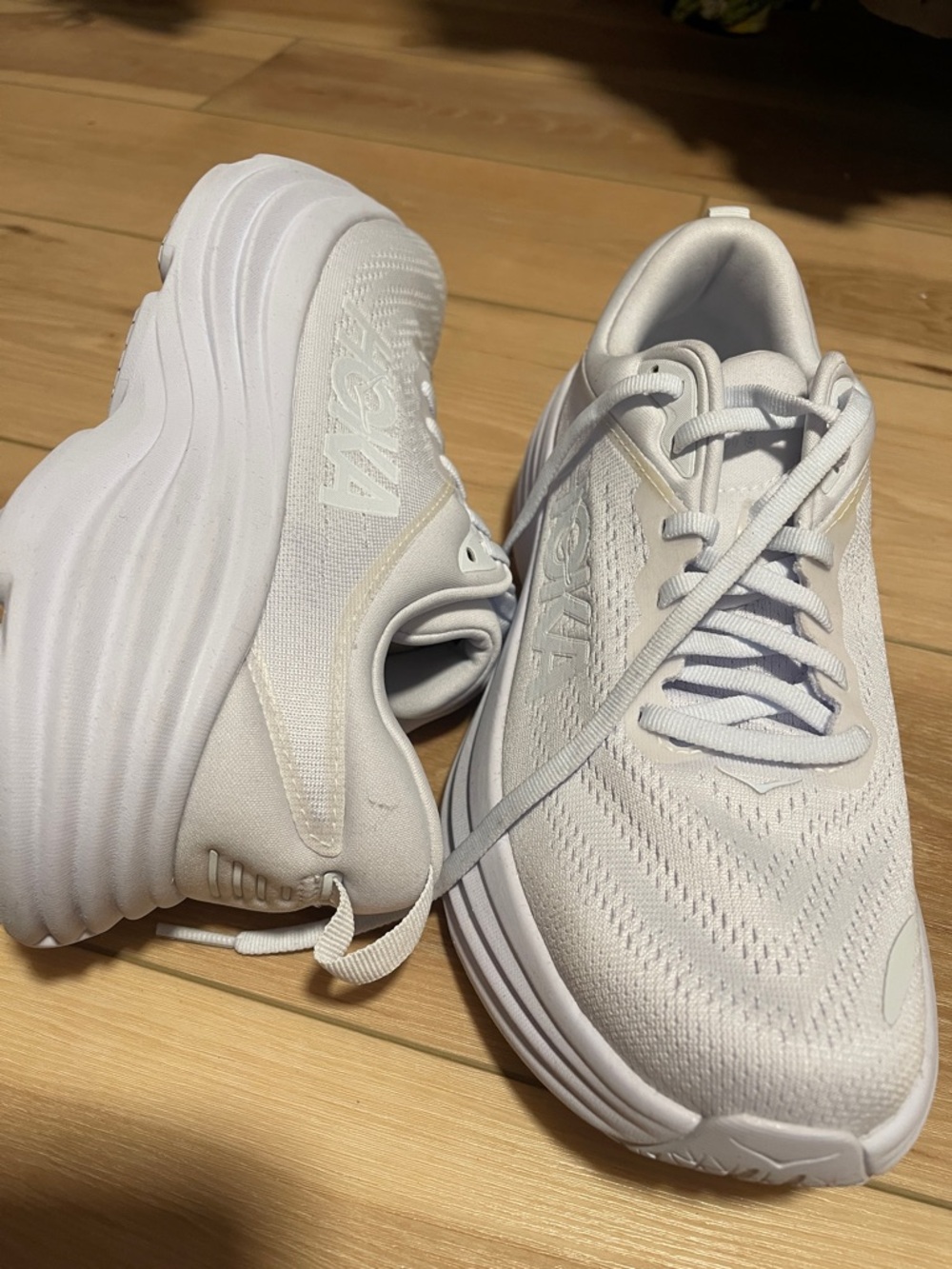 Hoka Women’s White Athletic Running Sneakers